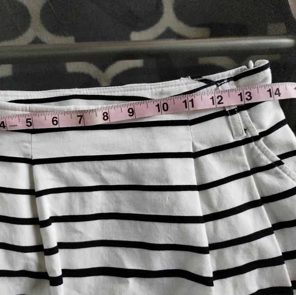 White House Black Market, Stripped Skirt Black & White - Picture 10 of 11